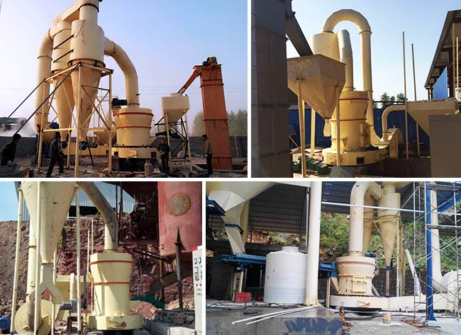 不同產量的磨粉現場圖