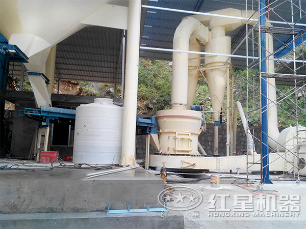 擺式磨粉機作業現場