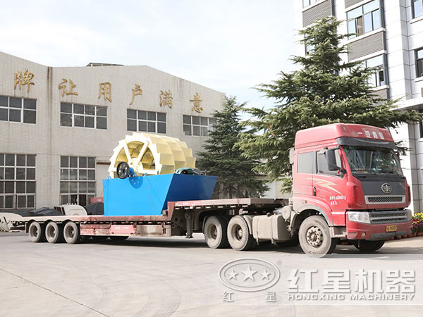 一套洗砂機器發貨