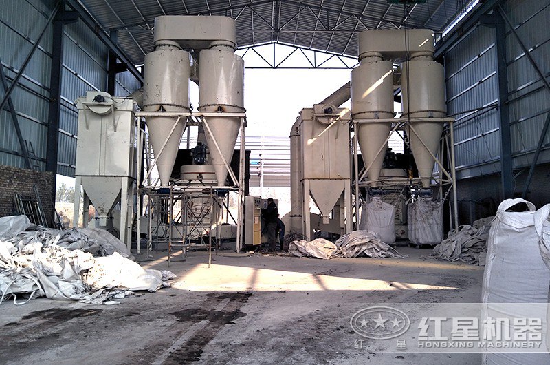 石灰石磨粉生產線現場