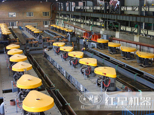 浮選機作業現場