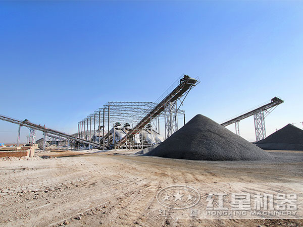 環保碎砂機作業現場