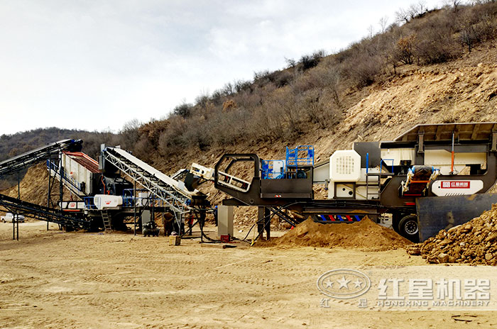 車載流動沙機作業現場