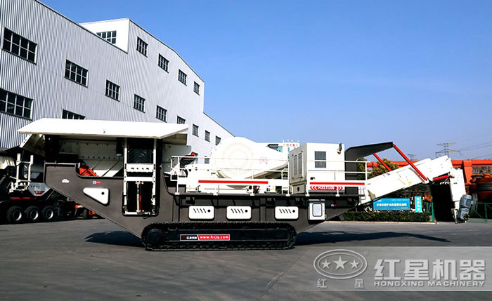 履帶式移動石子生產線