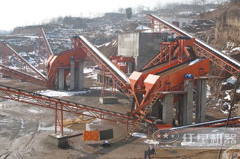 石頭粉碎機設備現場