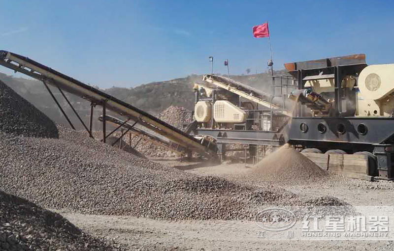 移動制砂機作業現場