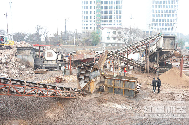 混凝土廢料再利用項目用戶現場