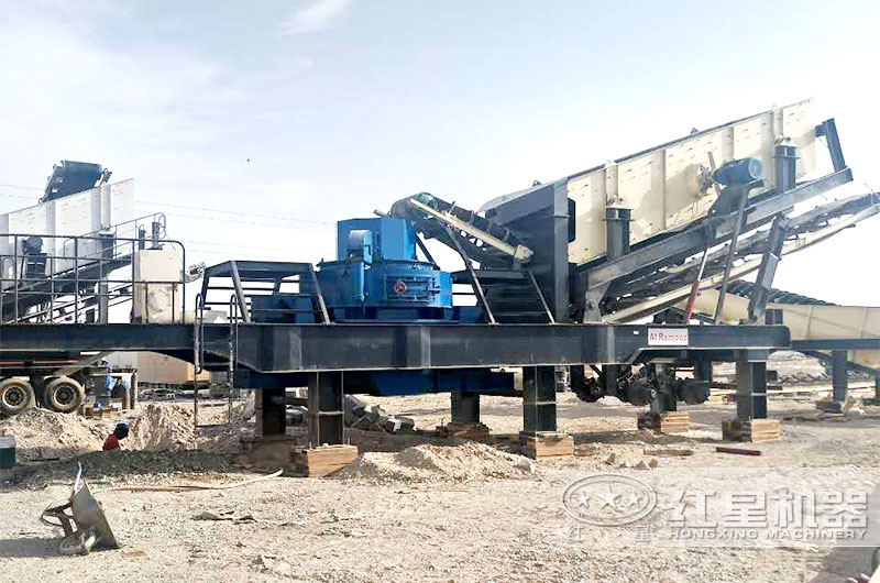 移動制砂機作業現場