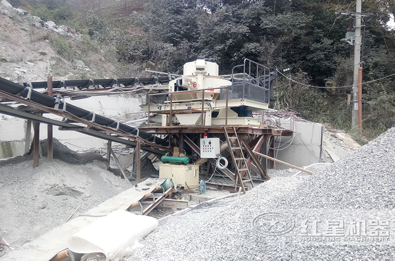 VSI制砂機作業現場