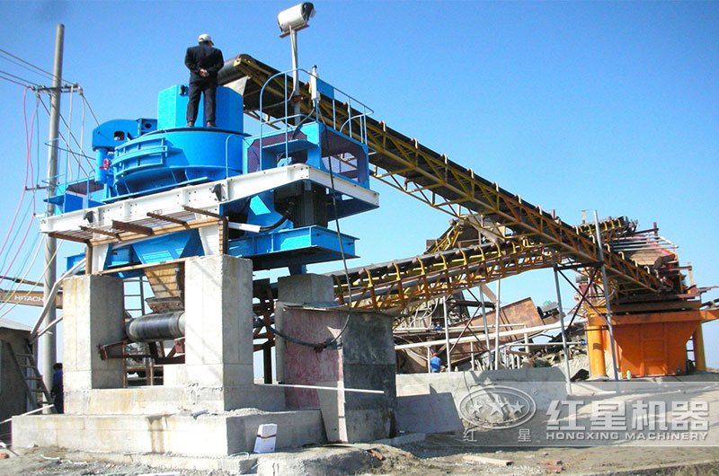 制砂機設備作業現場