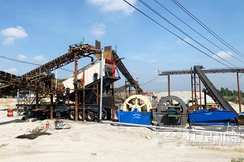 洗沙廠作業現場