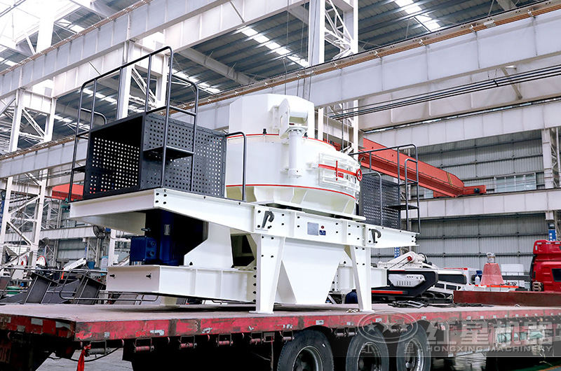 紅星石頭粉沙機廠區發貨