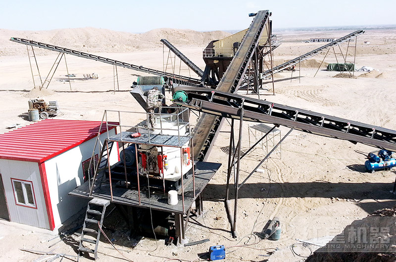 打石子設備生產現場